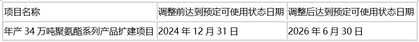 一諾威：年產34萬噸聚氨酯系列產物擴建項目延期（燃爆了）